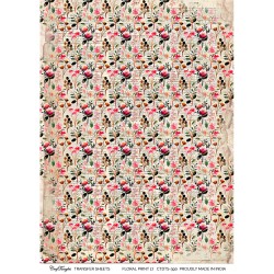 CrafTangles A4 Transfer It Sheets - Floral Print 17