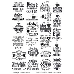 CrafTangles A4 Transfer It Sheets - Coffee 5