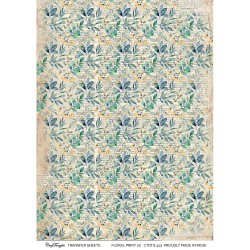 CrafTangles A4 Transfer It Sheets - Floral Print 20