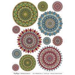 CrafTangles A4 Transfer It Sheets - Colorful Mandalas 15