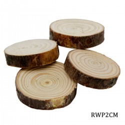 Natural Wooden Slices 2 CM (Pack of 4 pcs)