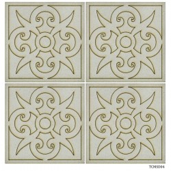 Tea Coaster MDF Square with Pattern (TCMSD04)