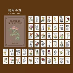 Journal Ephemera Pack (50 pcs) - Flower in Clusters