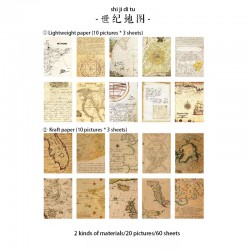 Vintage Journalling Pattern Paper Booklet - Travel