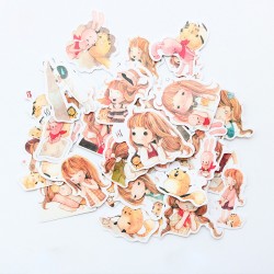 Cute girls Stickers or Ephemera (30 pcs)