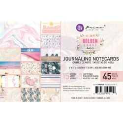 Prima 4 by 6 journalling cards - Golden Coast