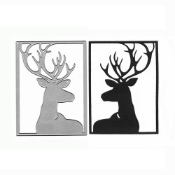 Steel Background Dies - Deer Grid