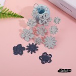 Steel Dies - Different Flowers with Centres (Set of 12 dies)