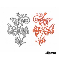 Steel Dies - Flourish with Butterflies (XY413)