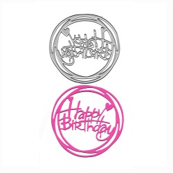 Steel Cutting Dies - Happy Birthday Circle