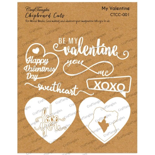 CrafTangles Chipboard Cuts - My Valentine