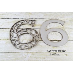 Papericious Layered Chipboard Numbers - 6