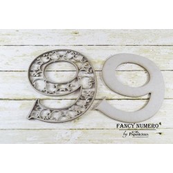 Papericious Layered Chipboard Numbers - 9