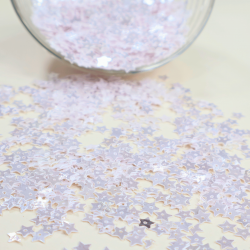 CrafTangles White Shaped Sequins - Stars