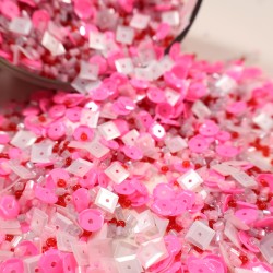 Hot Pink - CrafTangles Sequin and Bead Mixes