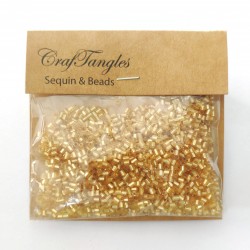 CrafTangles Pipe Beads - Amber Yellow