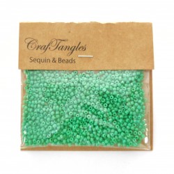 CrafTangles Seed Beads - Fern Green