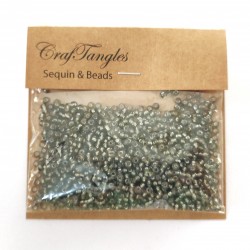 CrafTangles Seed Beads - Gunmetal