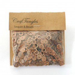 CrafTangles Sequins - Antique Gold RIngs