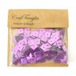 CrafTangles Sequins - Majestic Violet Squares