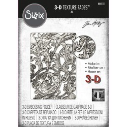 Sizzix 3D Texture Fades Embossing Folder By Tim Holtz - Entangled