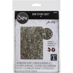 Sizzix 3D Texture Fades Embossing Folder By Tim Holtz - Engraved
