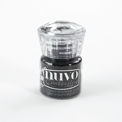 Nuvo Embossing Powder - Glitter Noir (0.74 oz)