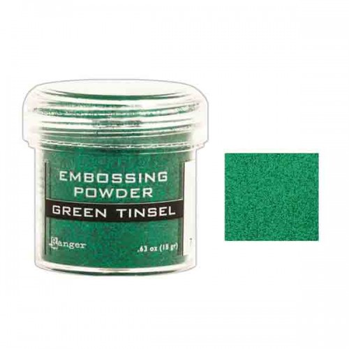 Ranger Embossing Powder - Green Tinsel