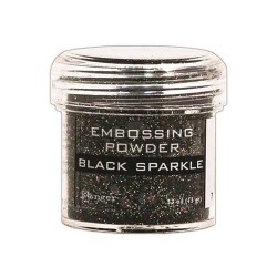 Ranger Embossing Powder - Black sparkle