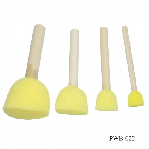 Foam or Sponge Brush Set (Pack of 4 pcs)