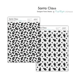 CrafTangles Designer Toner Sheets - Santa Claus (2 sheets of A4)