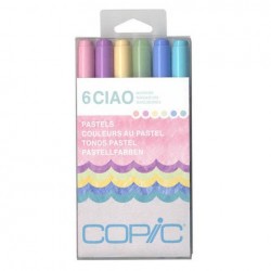 Copic Ciao Markers 6 Piece Set (Pastels)