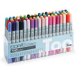 Copic Marker 72B Ciao Markers Set B, 72 Piece