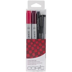 Copic Marker Doodle Pack, Red