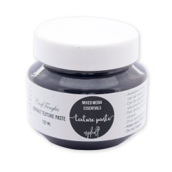 CrafTangles mixed media essentials - Texture Paste - Asphalt - Black Sand (120 ml)