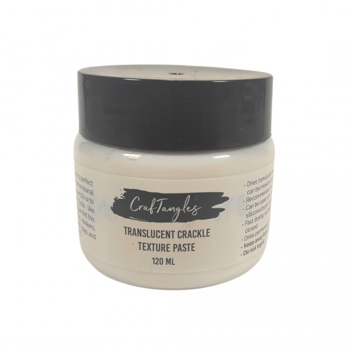 CrafTangles mixed media essentials - Texture Paste - Translucent Crackle (120 ml)