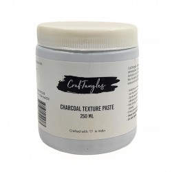 CrafTangles Texture Paste - Black / Charcoal (250 ml)