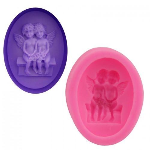 Two Angels Silicone Clay Moulds