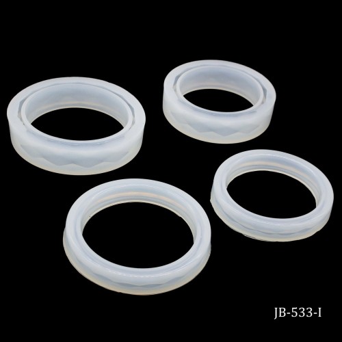 Silicone Jewellery Bangle Moulds (Set of 4) (JB-533-I)