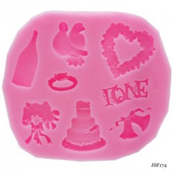 Wedding Elements Silicone Clay Mould