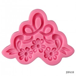 Floral Corner Silicone Clay Mould