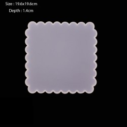 Scalloped Square Plate Silicone Mould