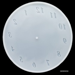 10 inch Number Clock Silicone Clay Mould