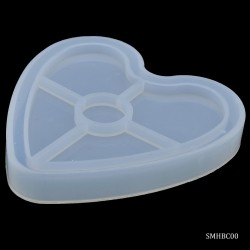 Heart Coaster Silicone Mould (SMHBC00)
