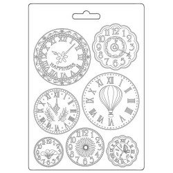 Stamperia Soft Maxi Mould A5 - Create Happiness Welcome Home Clocks 
