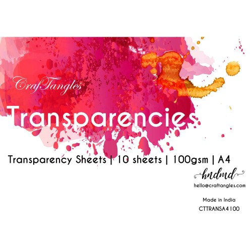 CrafTangles Transparencies / Acetate - A4 (100 gsm) (Set of 10 sheets)