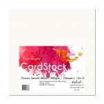 CrafTangles cardstock 12 by 12 (300 gsm) (Set of 10 sheets) - Classic Smooth White
