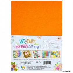 A4 Felt Sheets - Light Orange (Pack of 10 sheets)