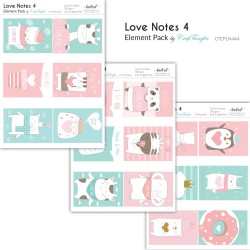 CrafTangles Elements Pack  - Love Notes 4 (3 sheets of A4)