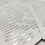 CrafTangles Foiled Sentiment Sheets (White and Gold) - Everyday Sentiments 1 (2 sheets of A5)